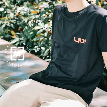 Sago Cotton Minimalism Basic Tee Black