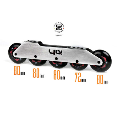 165mm Sago 5S 5x80/72mm 316mm brushed grey