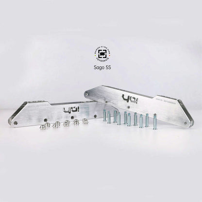 165mm Sago 5S 5x80/72mm 316mm silver + Wheels Set