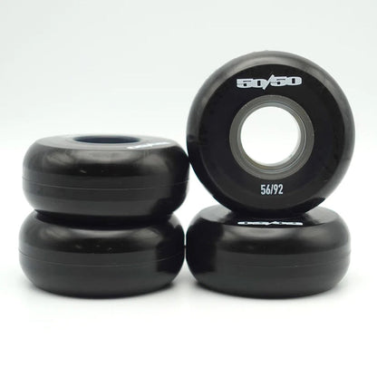56mm/92A 4-pack Black