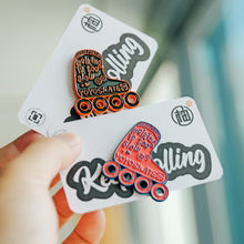 Skate Pin - Walking is too slow Pink/Black