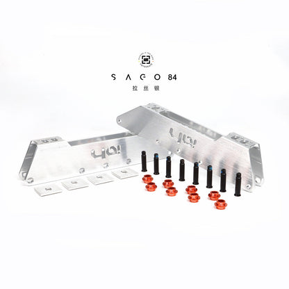 165mm Sago 84 Mini 4x84mm 255mm silver + Wheels Set