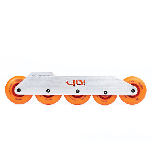 165mm Sago 5S 5x80/72mm 316mm silver + Wheels Set