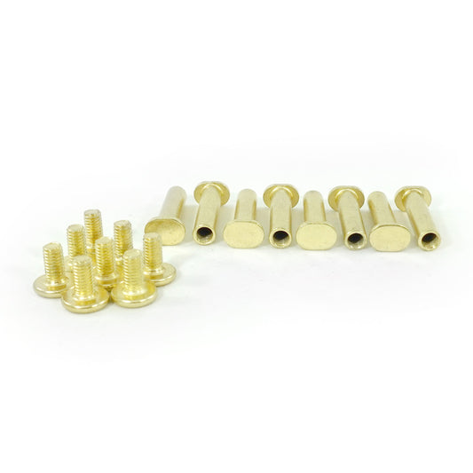 Axle Double 8mm Core/Prime/Balance 2 Allen/Hex gold 8-pack